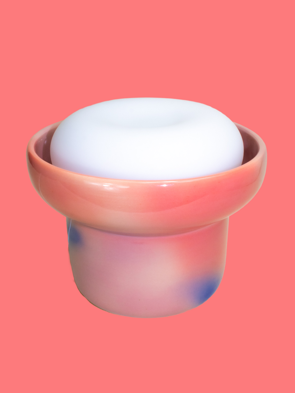 Donut Bowl Lamp | Purple, Pink, Blue