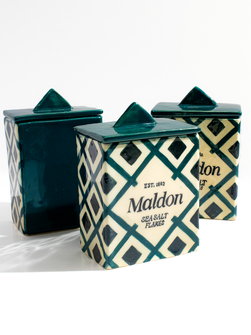 A Maldon *Inspired* Counter-Top Salt Cellar with Lid