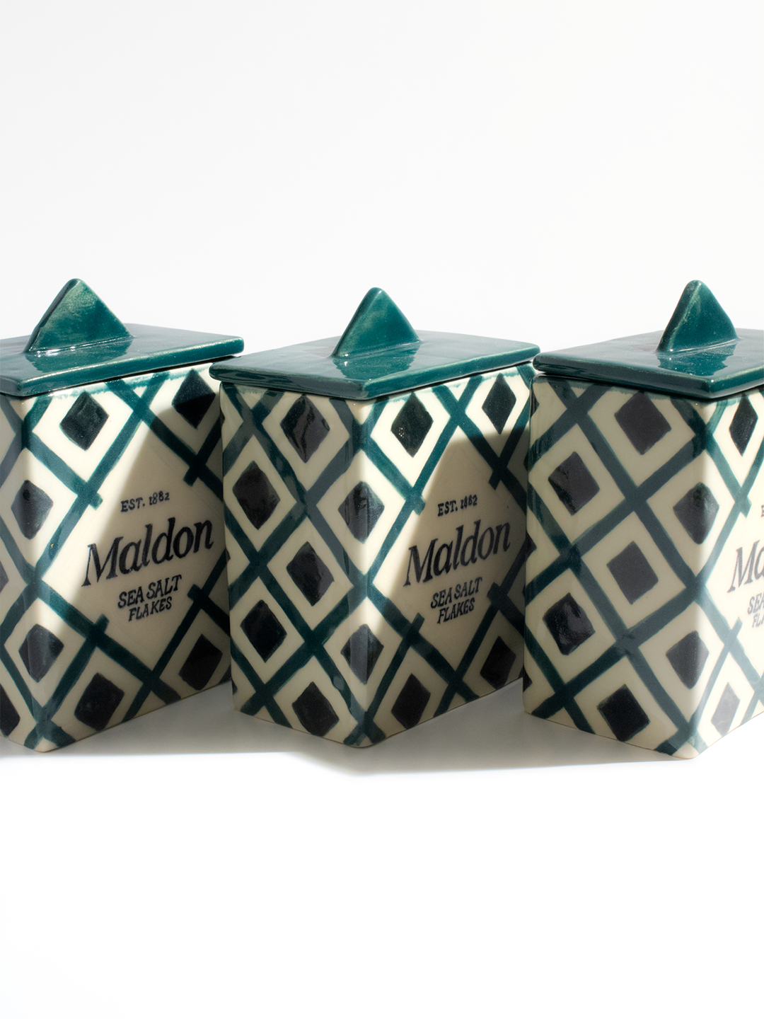 A Maldon *Inspired* Counter-Top Salt Cellar with Lid