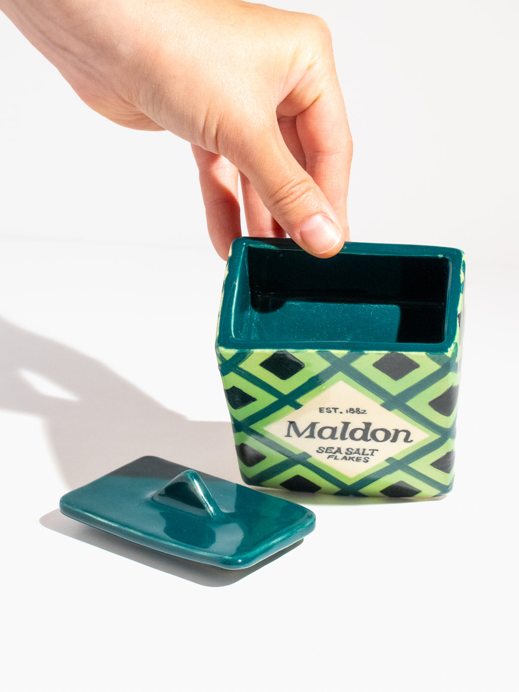 A Maldon *Inspired* Counter-Top Salt Cellar with Lid