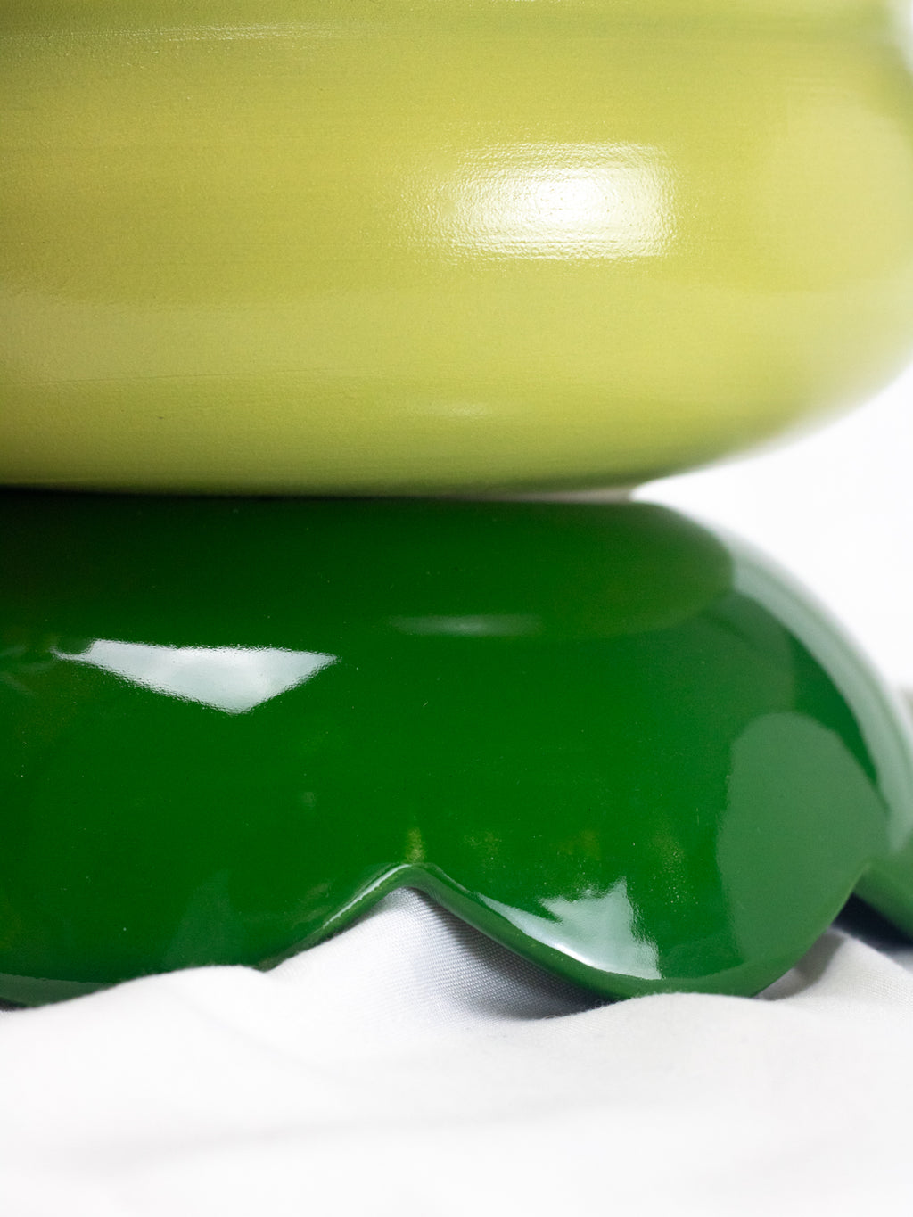 "It's A Whole Look" Vase & Scalloped Saucer