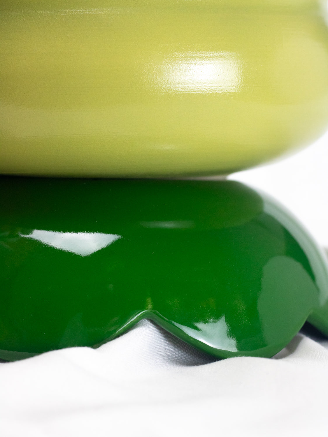 "It's A Whole Look" Vase & Scalloped Saucer