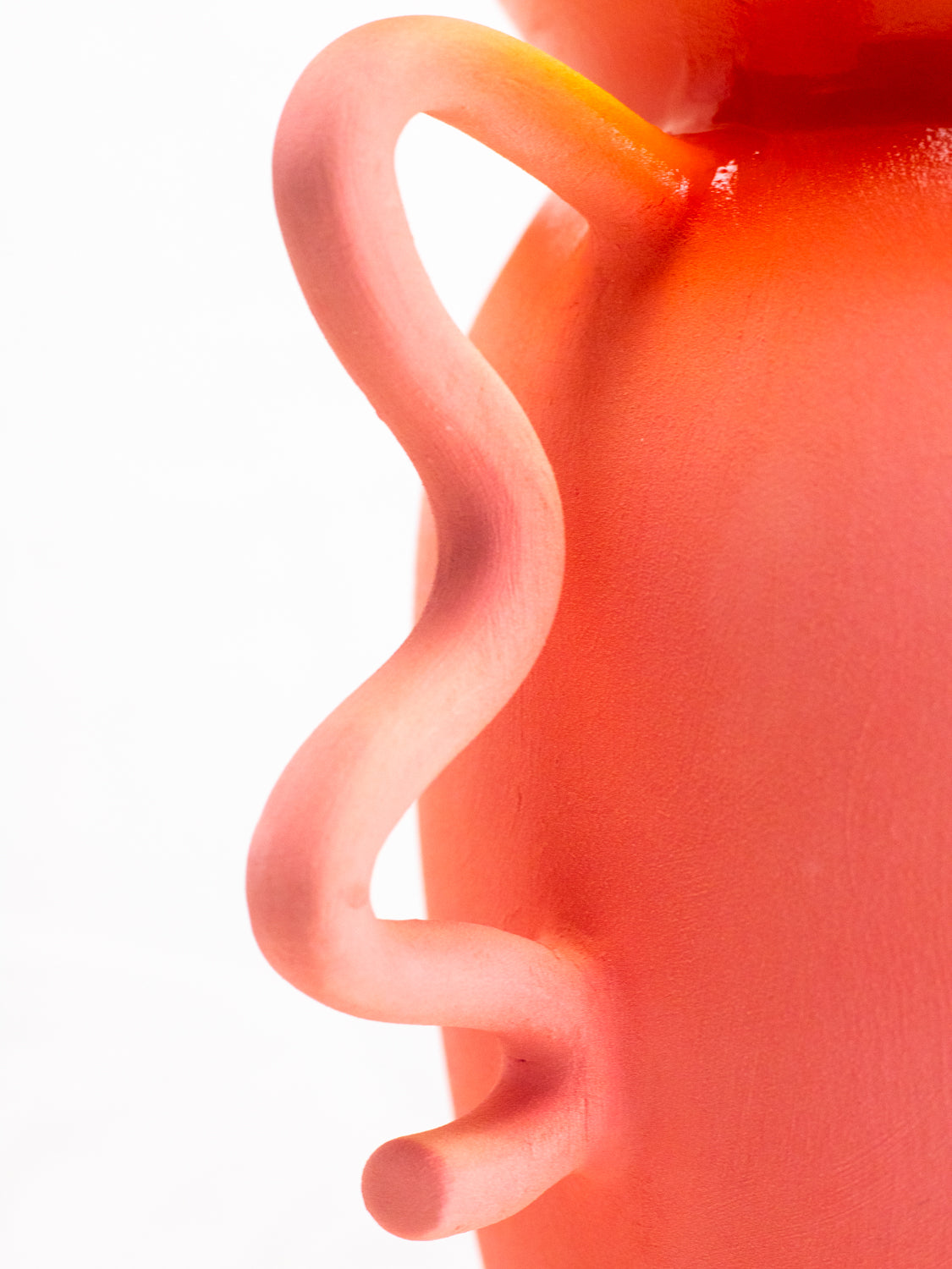 "Clementine Bubble Gum" Vase & Bubble Saucer