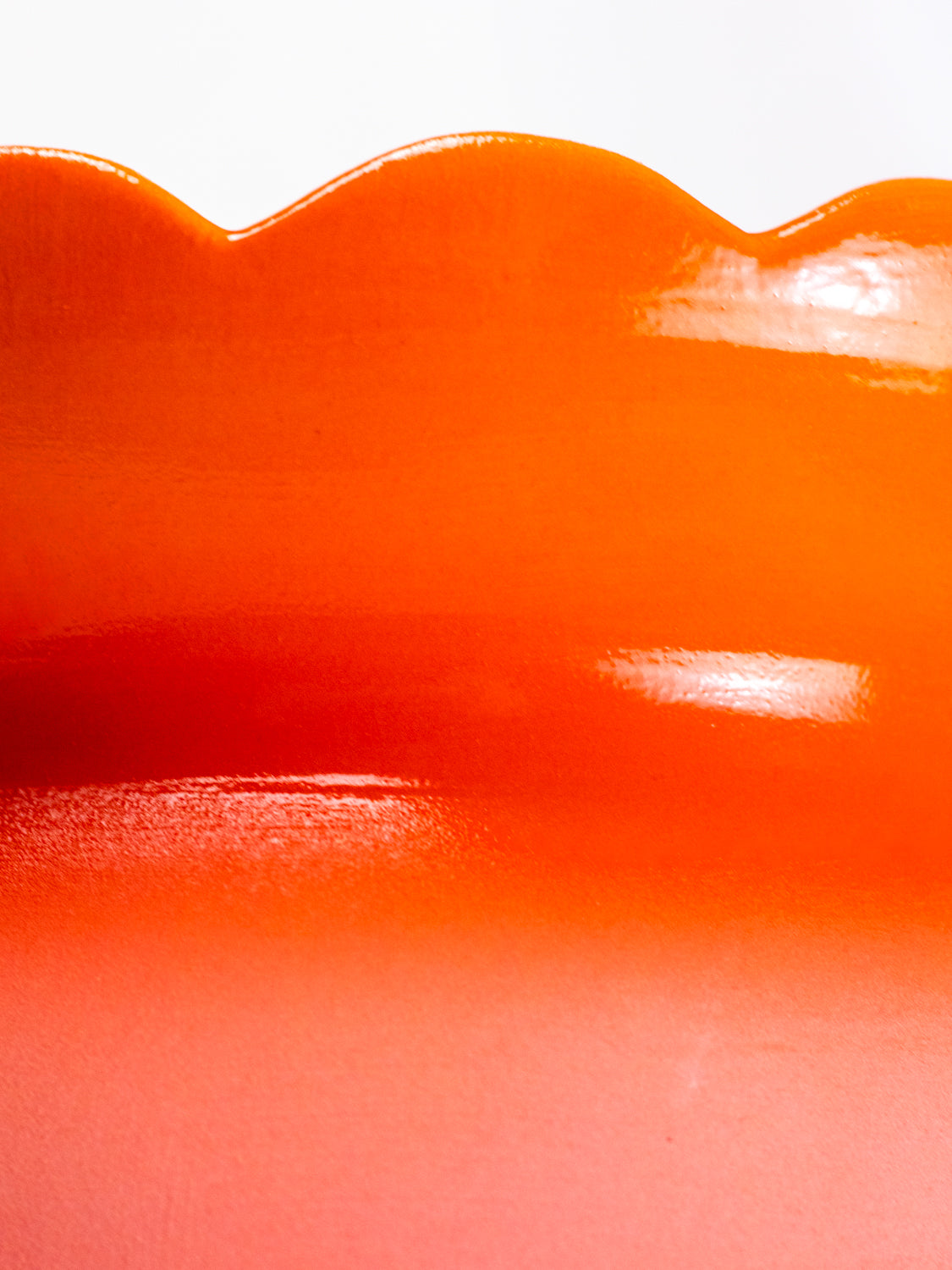 "Clementine Bubble Gum" Vase & Bubble Saucer