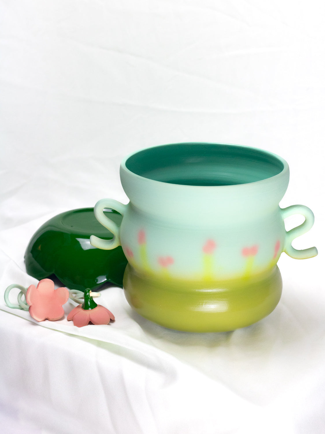 "It's A Whole Look" Vase & Scalloped Saucer