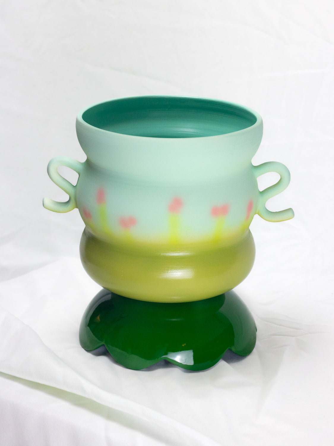 "It's A Whole Look" Vase & Scalloped Saucer